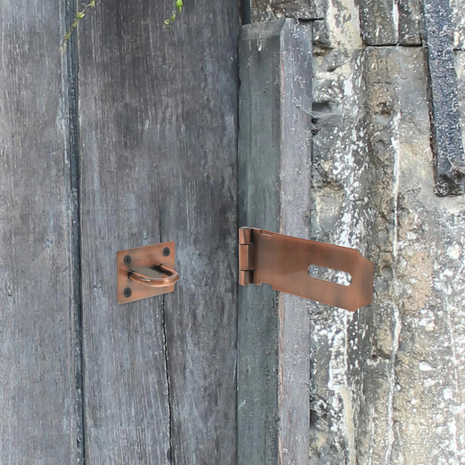 

Robust Stainless Steel Lock Hasp Heavy Duty Latch for Outdoor Indoor Doors Cabinets Sheds Gates Secure Closure with Easy