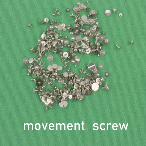 Environ 100 accessoires de mouvement de montre à vis de différentes tailles sont expédiés au hasard, tous les que sont des vis originales, mécaniques