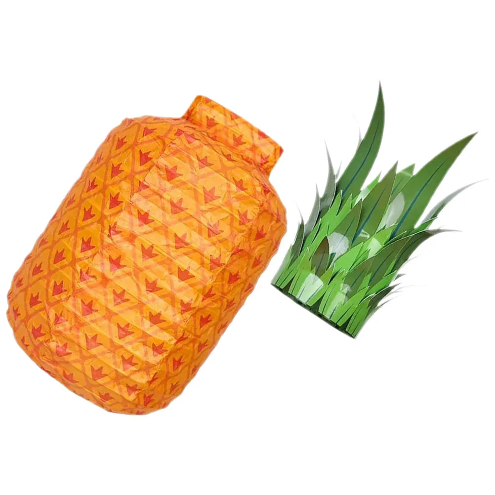 Lampiony papierowe w kształcie ananasa, dekoracje na imprezę, dekoracje na hawajskie luau