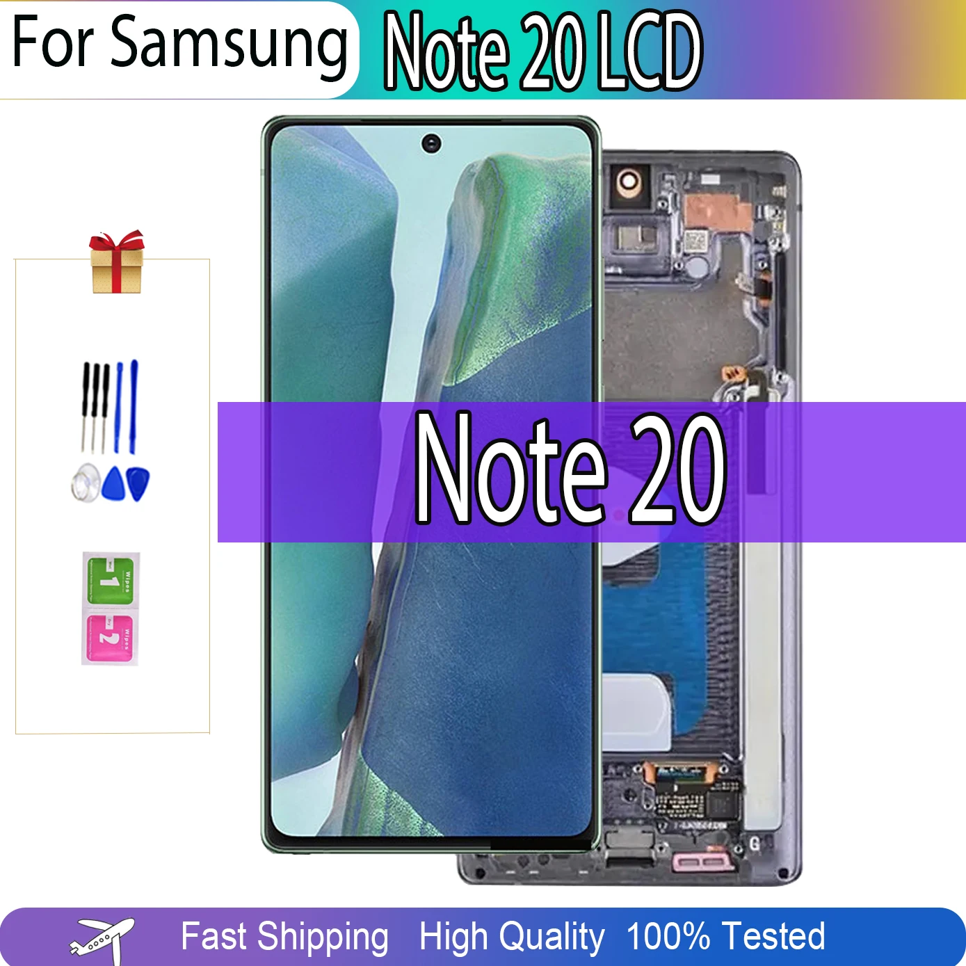 

6.7"AMOLED For Samsung Note20 5G N980F N981B LCD Touch Screen Note 20 Display Digitizer Repair Parts Fingerprint