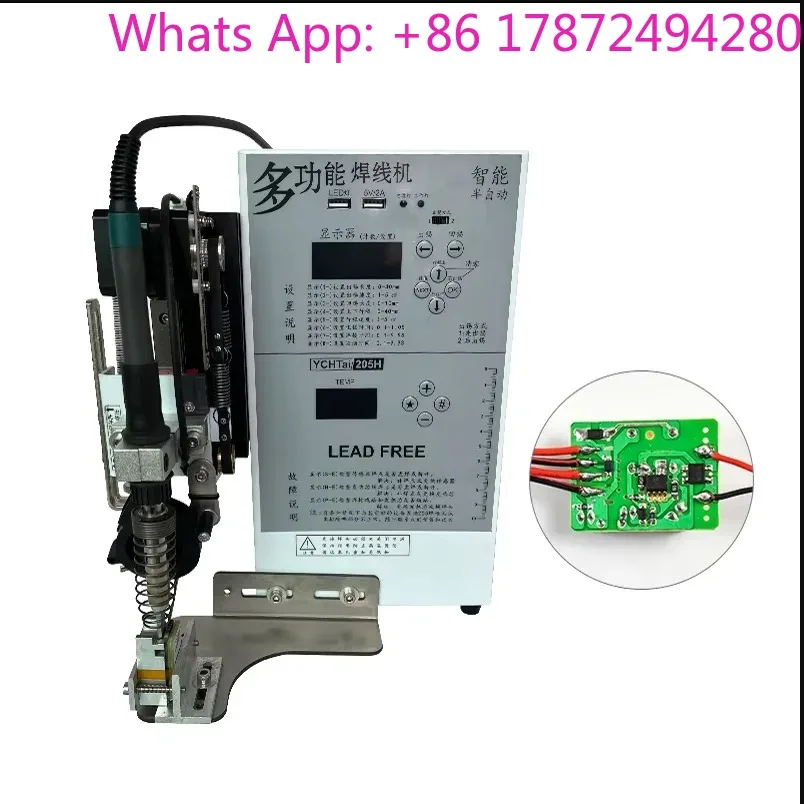 Multifunctional Soldiering Machine Semi-Automatic Soldering Station Precision USB Spot Welding DC Plug Soldering LED Light Power