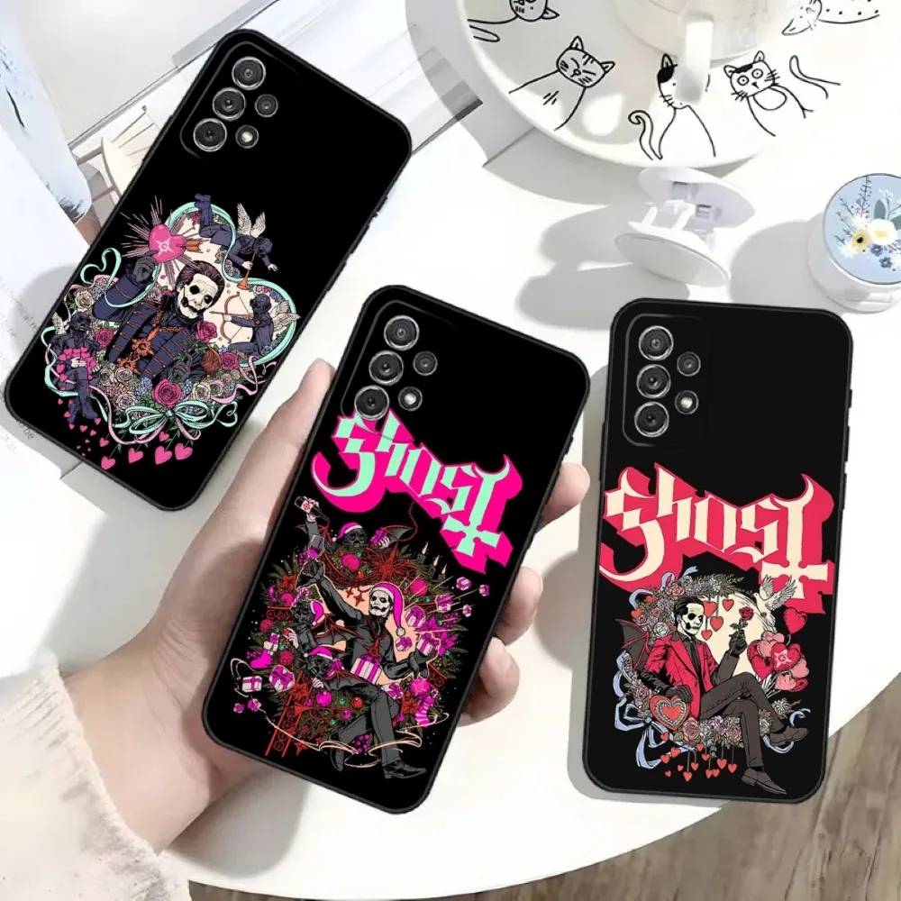 Rock Band G-GhostS Phone Case For Samsung S25,S24,S21,S22,S23,S30,Ultra,S20,Plus,Fe,Lite,Note,10,9,5G Black Soft Shell