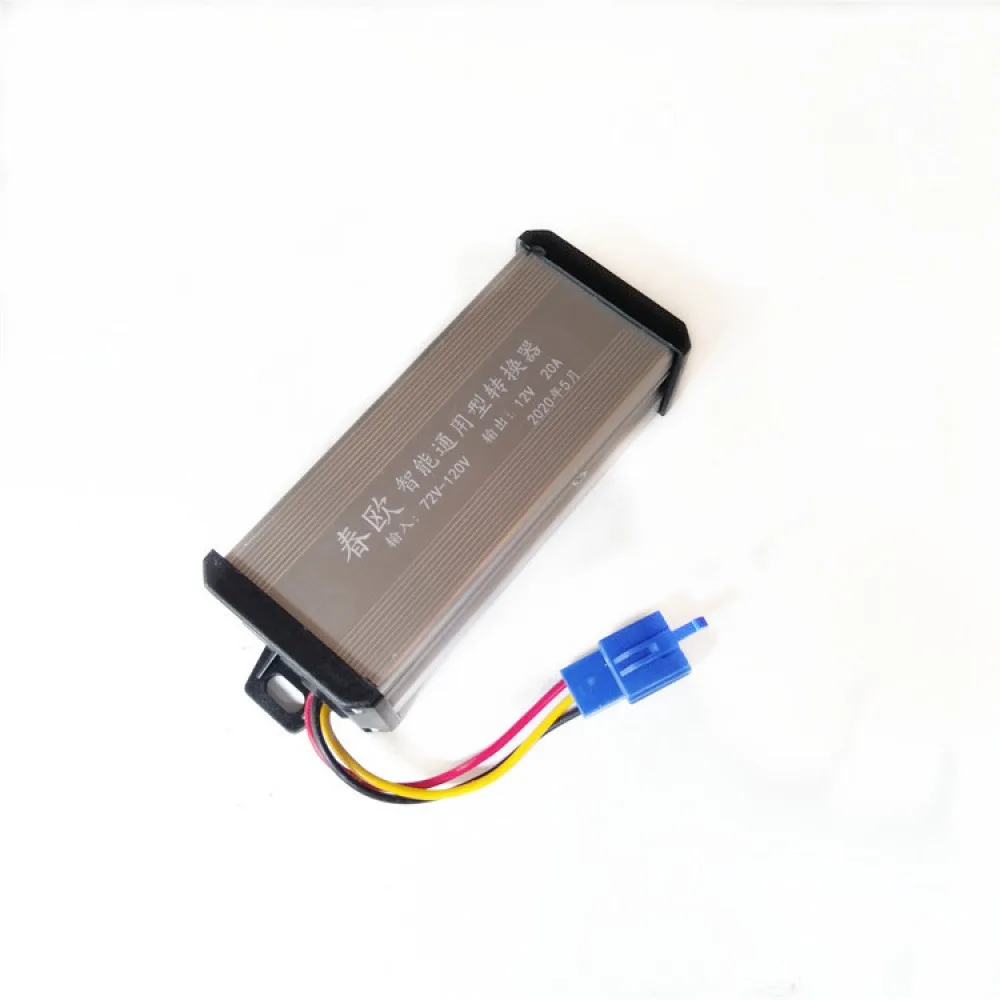 DC72V-120V to 12V 20A Electric Vehicle Converter Adapter Transformer Buck Step Down Power Supply Module for E-bike Electric