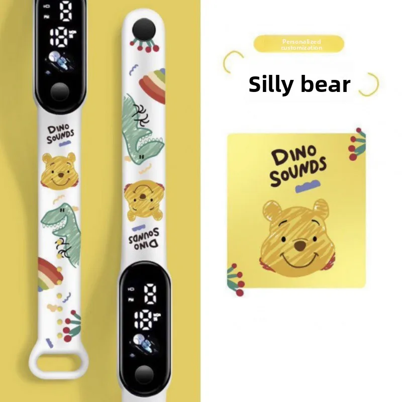 Kuromi & Cinnamoroll Kids Digital Watch Upgraded Waterproof Sports Model with Night Light Cute Fashion Student Timepiece
