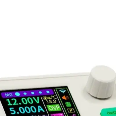SK60S CNC Voltage Regulator 0-40V 0-5A Adjustable Power Supply with MPPT Support and 1.8 inch High Brightness LCD