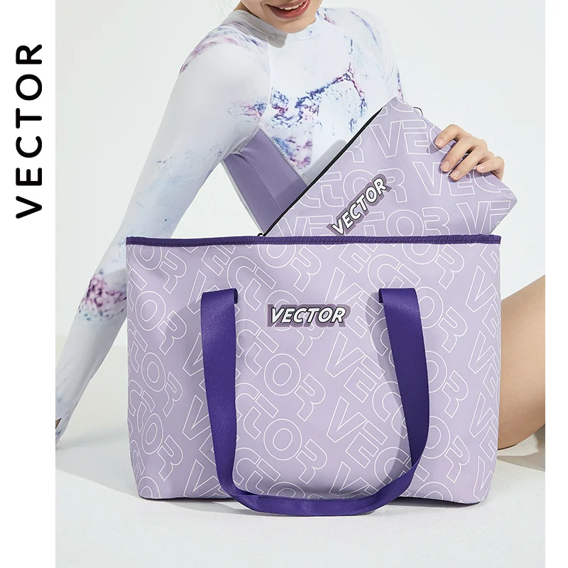 VECTOR Women's Waterproof Large Bag 2 In 1 Built-in Small Bag Waterproof and Wear-resistant 30L Large Capacity Multicolor