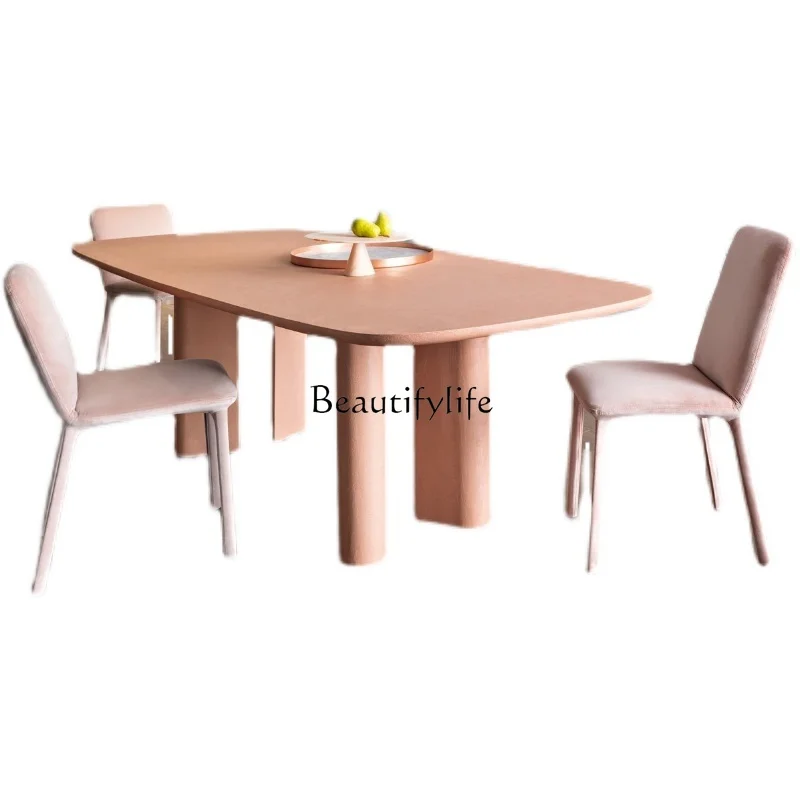 

04*Nordic Cream Wind Dopamine Conference Office Negotiation Desk Workbench