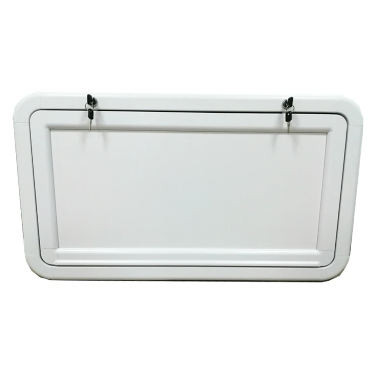 Sturdy Customizable Caravan Camper White Aluminum Alloy Profile Foldable Dining RV Table