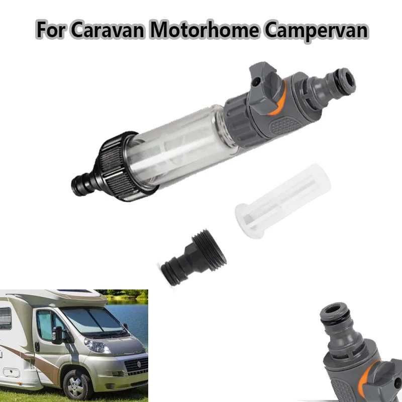 Wohnmobil-Wasserfilter-Set Vorfilter mit Ersatzfiltern und Schnelladapter für Wohnwagen Reisemobil Campingbus