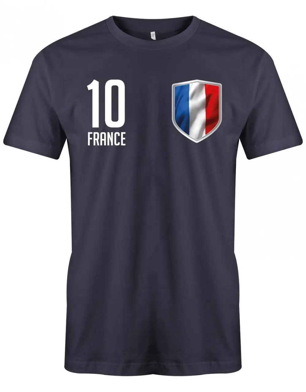 France 10 Wappen Frankreich Em Wm Fan Herren T Shirt