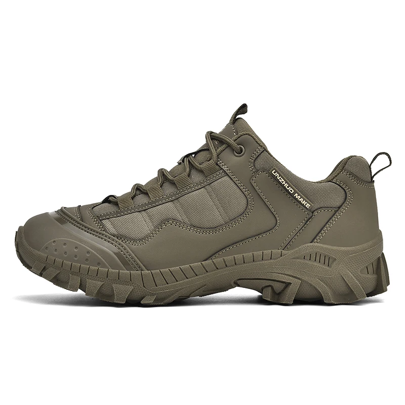Men Tactical Boots Anti Slip Work Lace Up Unisex Army Shoes Outdoor Hiking Boots Desert Top Male Military Boots Special Forces