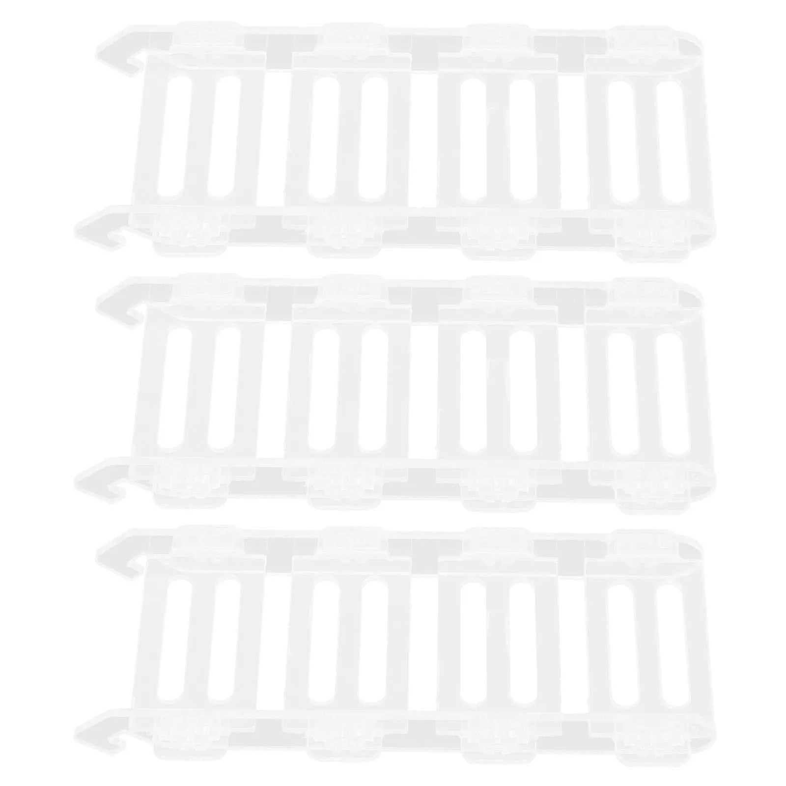 3Pcs Acrylic Transparent Hamster Ladder Set for Small Pets Climbing Play Platform Cage Accessory Sturdy Safe Exercise Fun - view 2