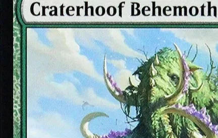 Craterhoof Behemoth High Quality TCG Magical cards Proxy Black Cards Board Game Deck Trading Cards
