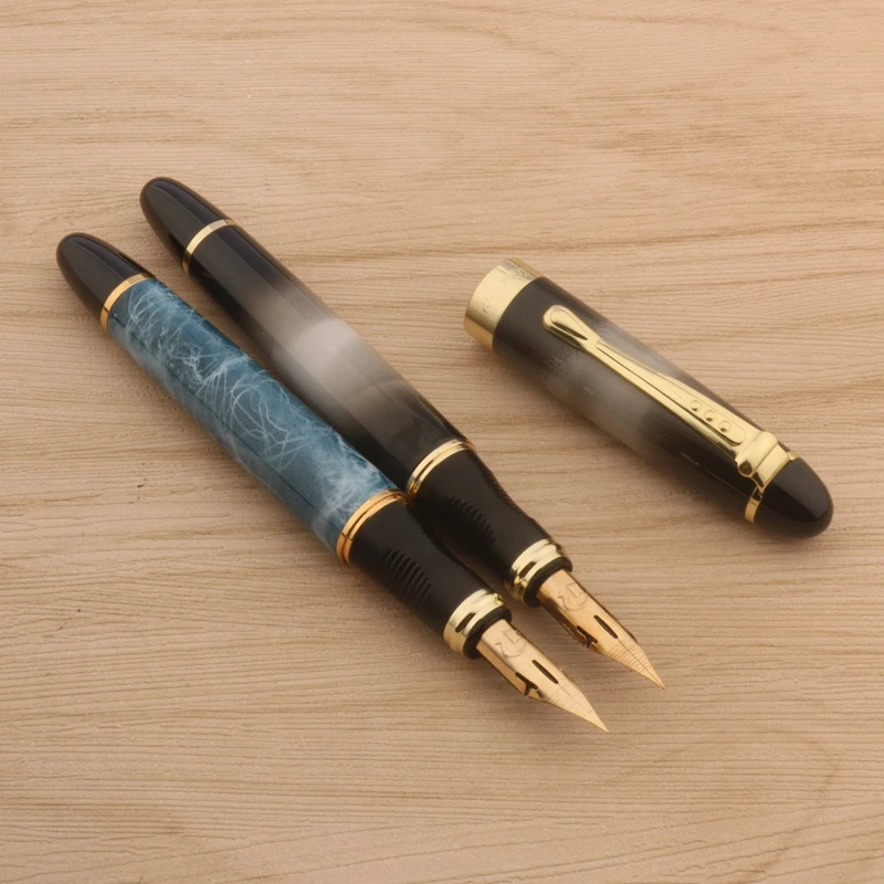 Jinhao ปากกาหมึกซึม X450ก. คอปเปอร์เพลทการประดิษฐ์ตัวอักษรหัวปากกาทอง G เครื่องเขียนอุปกรณ์เครื่องเขียนสำนักงานโรงเรียนปากกาสำหรับเขียน