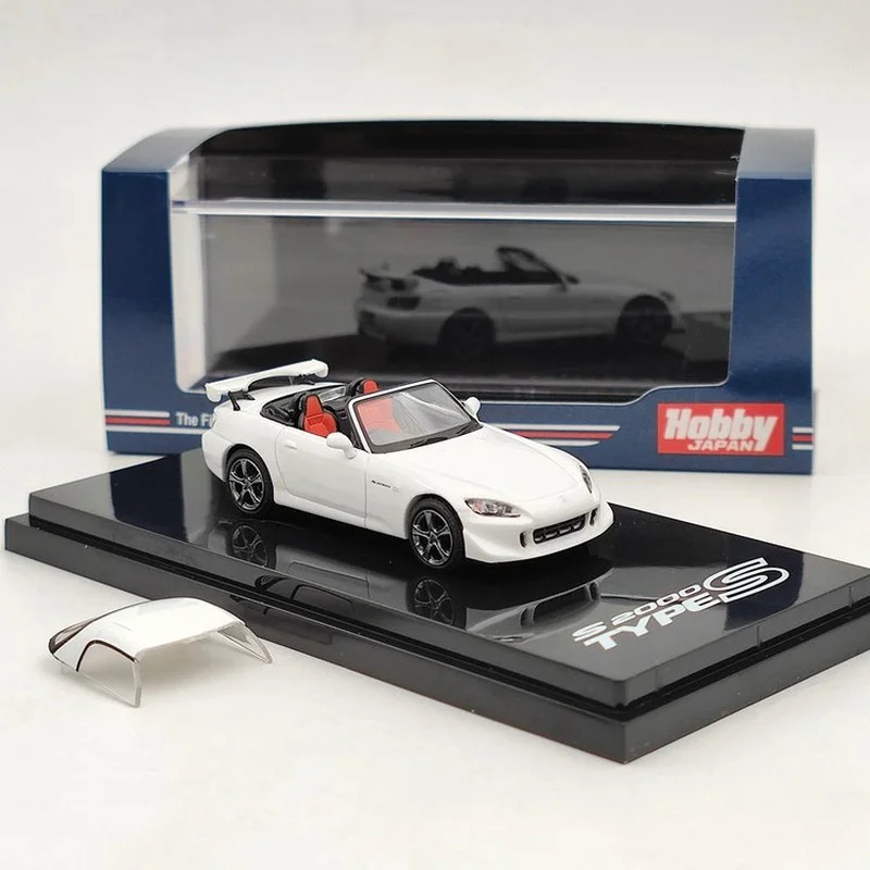 Diecast 1/64 escala honda s2000 tipo s ap2 modelo carro simulação liga jogo veículo adulto coleção exibição presentes para crianças