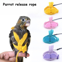Parrot Flying Harness Leash Suit Macaw Accessories Stuff For Budgie Pet Bird Outdoor Flight Training Rope Cockatiel Supplies NEW