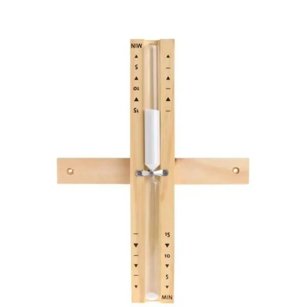 15 Minute Sauna Sand Timer Wall Mounted Home Decoration Hourglass Timer Rotating Wooden Glass Sandglass Clock Gift