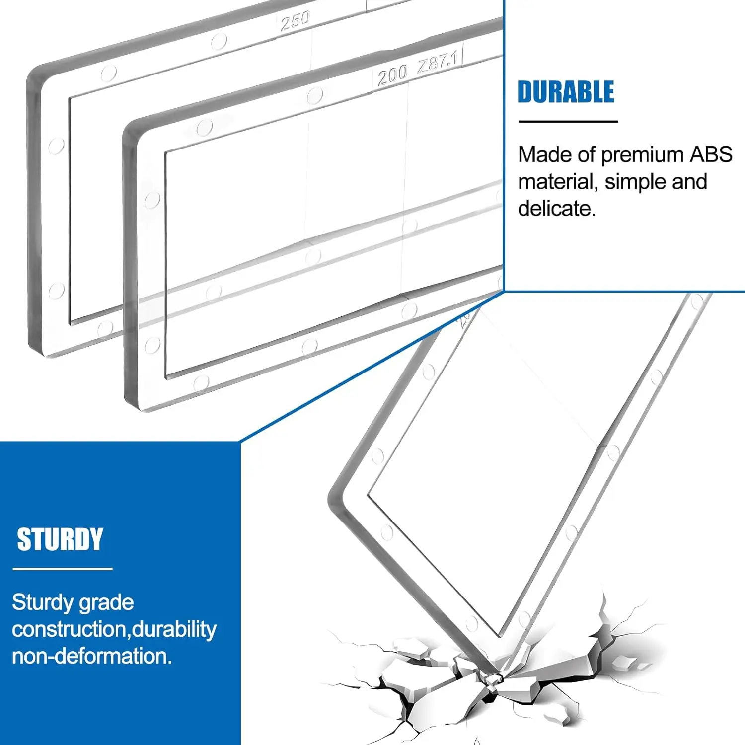Lente de soldagem de ampliação de PC Lente de substituição de capacete de ampliação de 2 "x 4,25" compatível com a maioria dos capacetes de soldagem