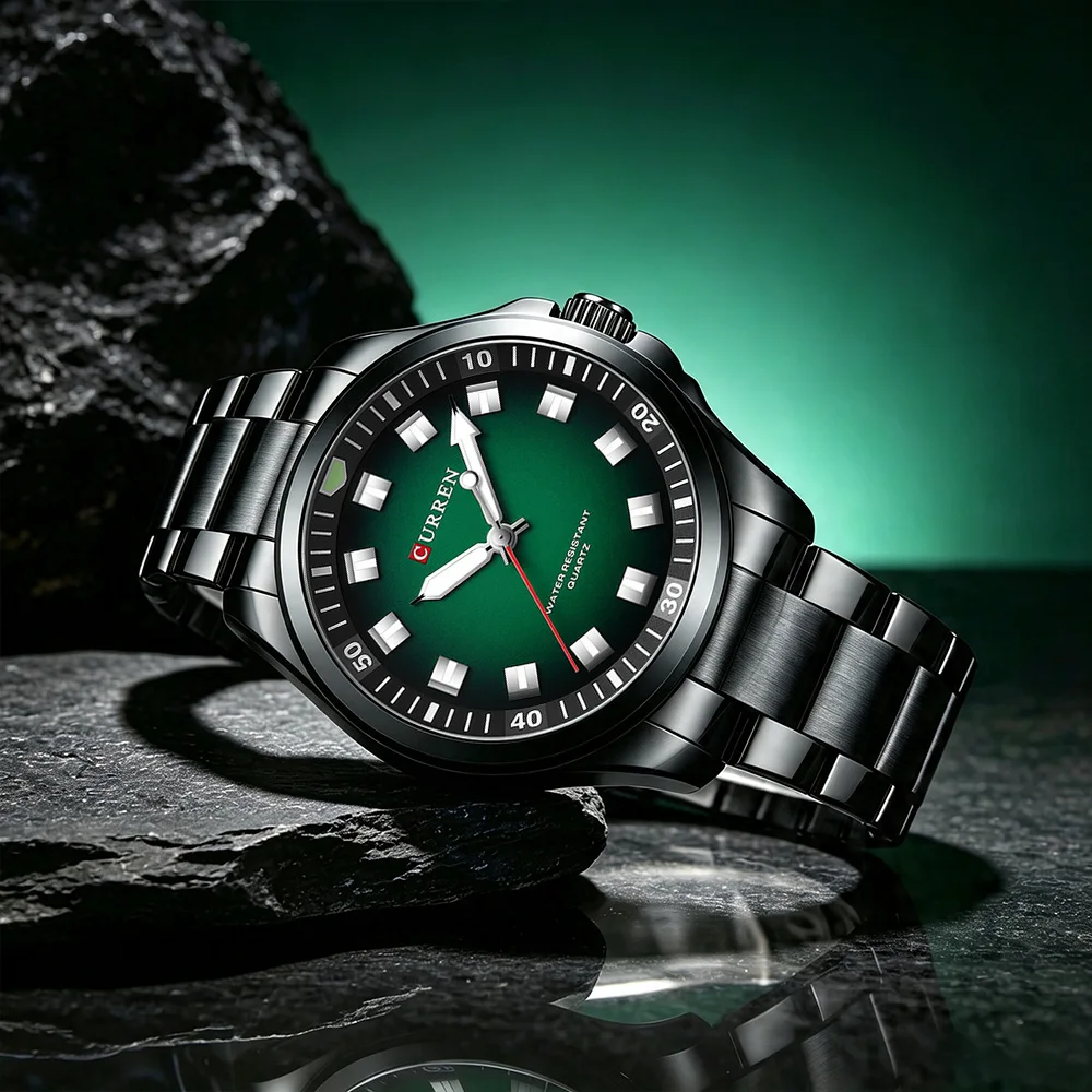 

CURREN New Men's Fashion Ultra Thin Watches Top Quality Luxury Waterproof Luminous Watch For Man Business Relogio Masculino