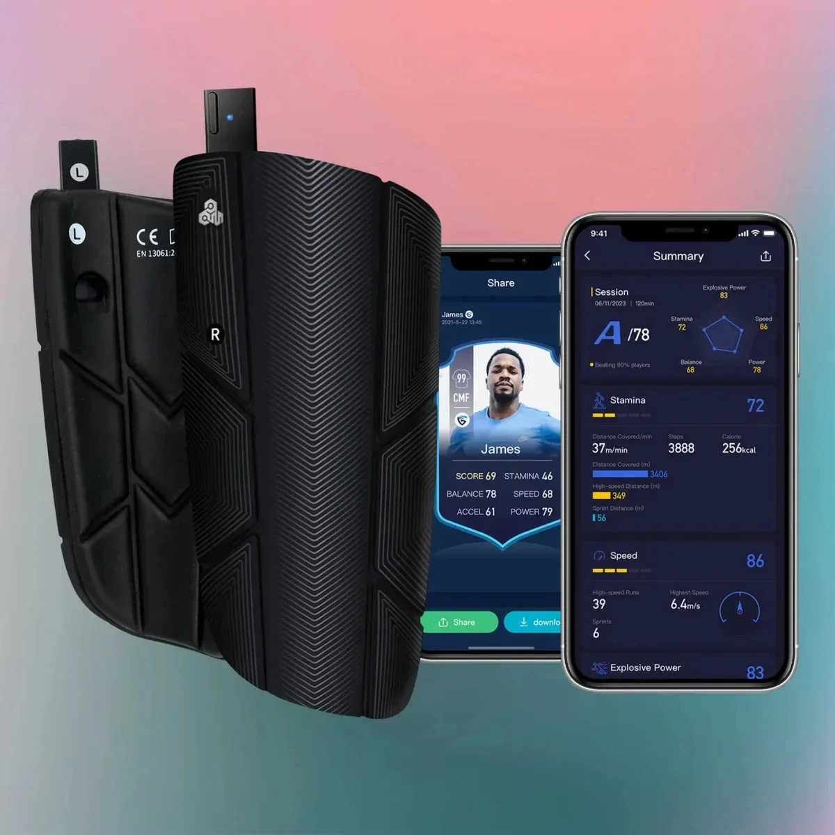 

NEW Intelligent Football Shin Guards Soccer Skill Training with AI-Powered Motion Tracking & Performance Analysis