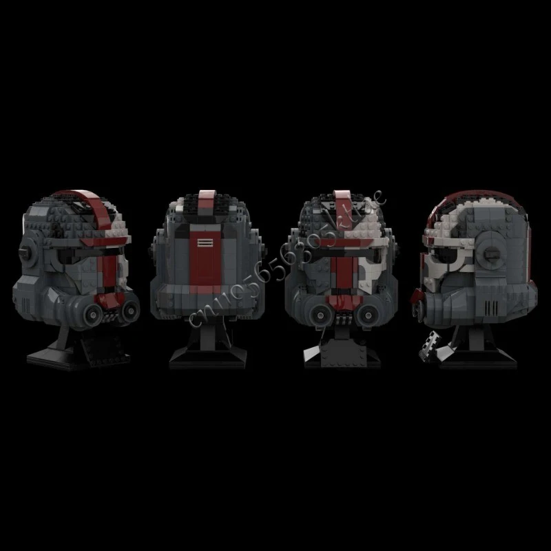 842 pièces Star Plan MOC casque Clone Commando chasseur modèle bricolage personnalisé Puzzle Architecture éducation assemblage modèle anniversaire Xma jouet