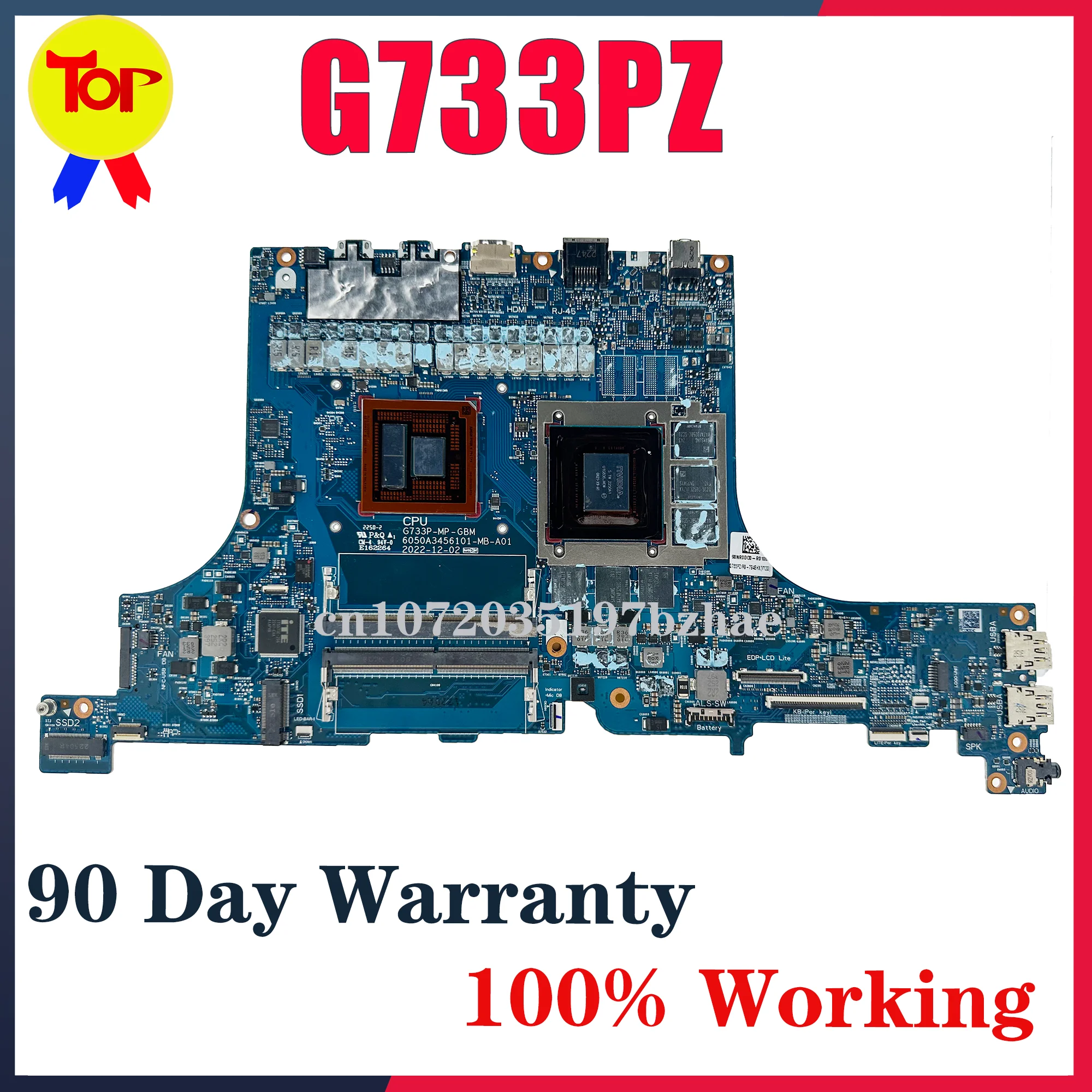 G733P Laptop Motherboard For ROG Strix G17 Gaming G733 G733PY