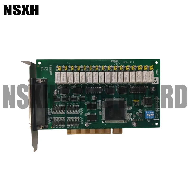 

PCI-1762 REV.A1 For 16-Channel Isolated Digital Input And 16-Channel Relay Output Card