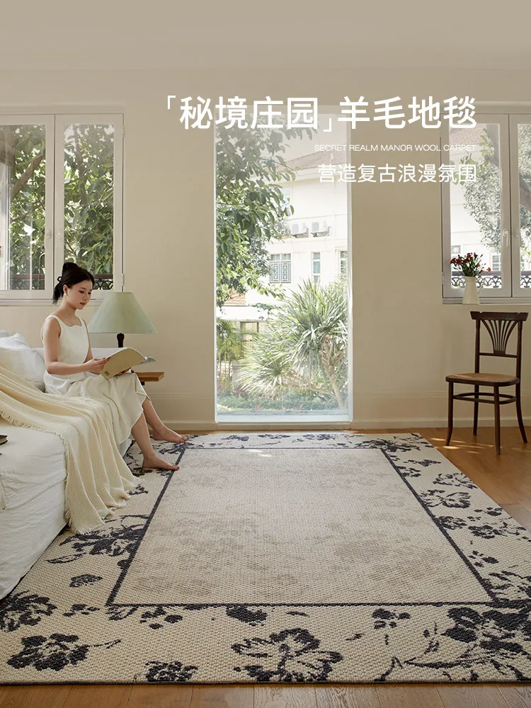 

Импортный шерстяной ковер для гостиной 2026 года, новый, моющийся, для прикроватной зоны.