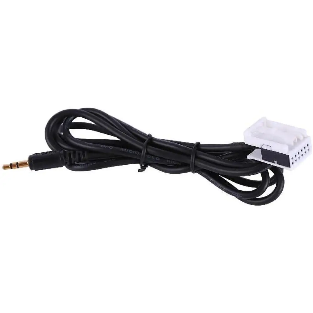 Aux 3.5mm Lead Car Input Audio Cable Adaptor Male Car Accessories For Citroen Peugeot C4 C5 C6 Phone MP3 CD Changer