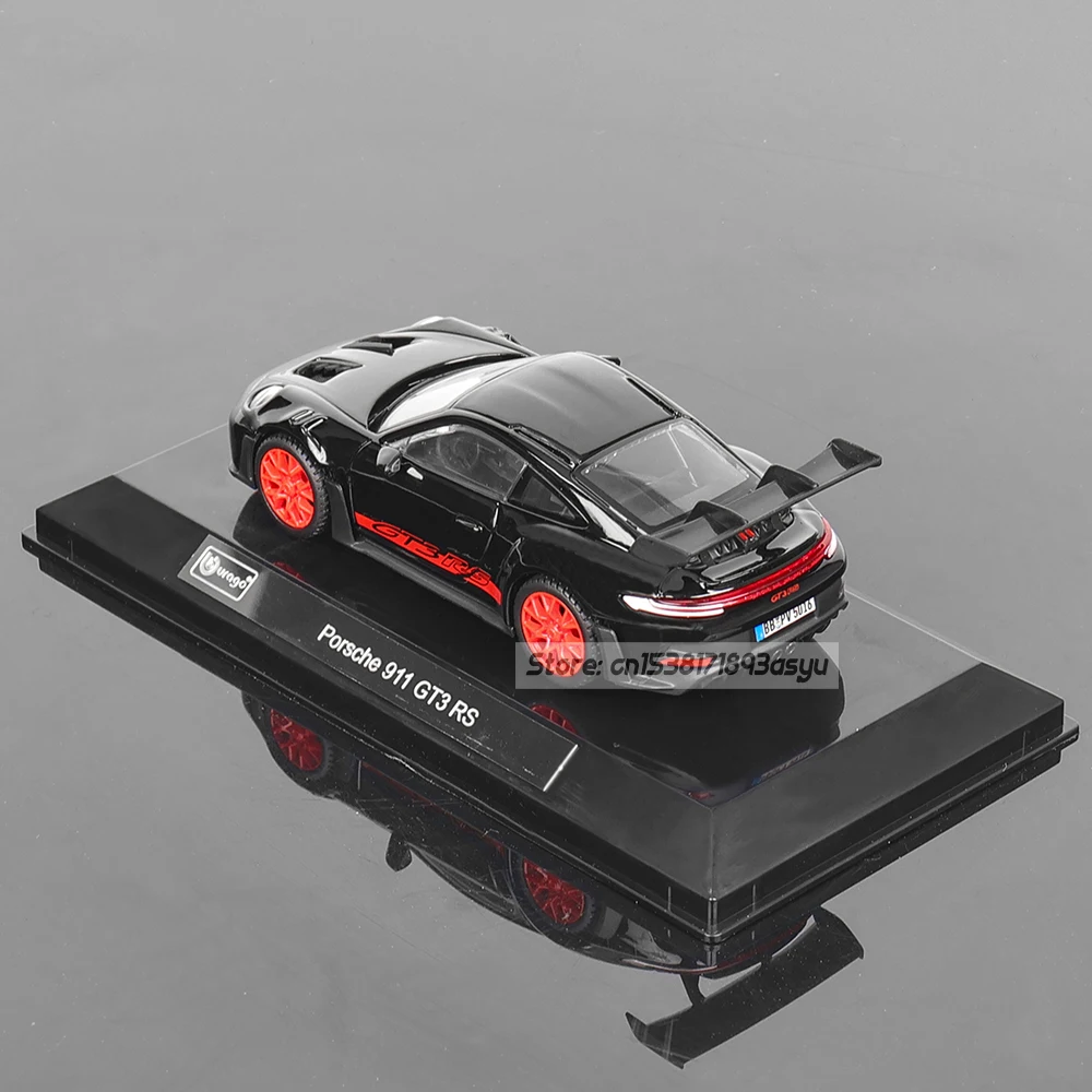 Bburago 1:43  Porsche 911 GT3 RS Audi Alpha Romeo racing model simulation car model alloy car toy male collection gift