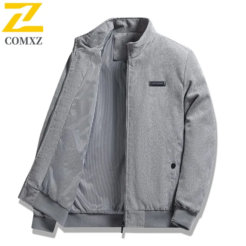 COMXZ الرجال خندق معطف الحد الأدنى الأعمال الفاخرة رحلة عمل مكتب بلون مأدبة سترة واقية سترة معطف عالي الجودة #1