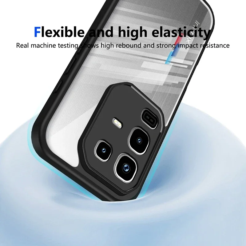 حافظة لهاتف انفينيكس نوت 50/X 40/X Pro Plus 40S 4/5G PC غطاء حماية ممتص للصدمات من البولي يوريثان الحراري الفاخر