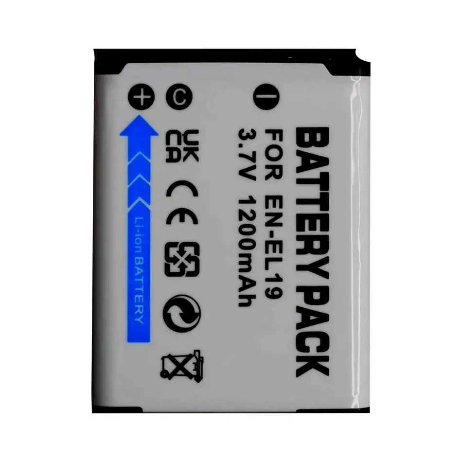 EN-EL19 Camera Battery For Nikon Coolpix S3300 S3400 S3500 S3600 S3700 S4100 1200mAh High Quality