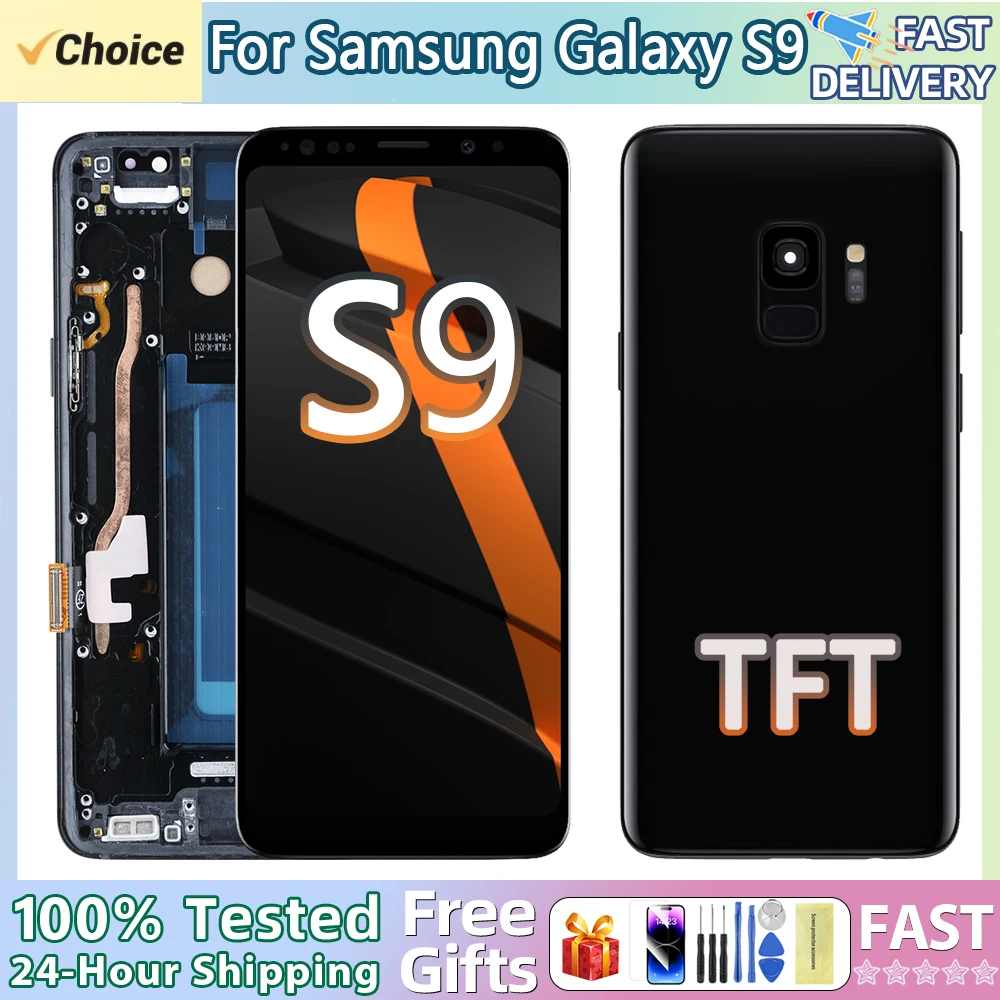 新しい-tft-s9-液晶ディスプレイサムスンギャラクシー-s9-液晶ディスプレイタッチスクリーンデジタイザ-フレームサムスンギャラクシー-s9-画面交換