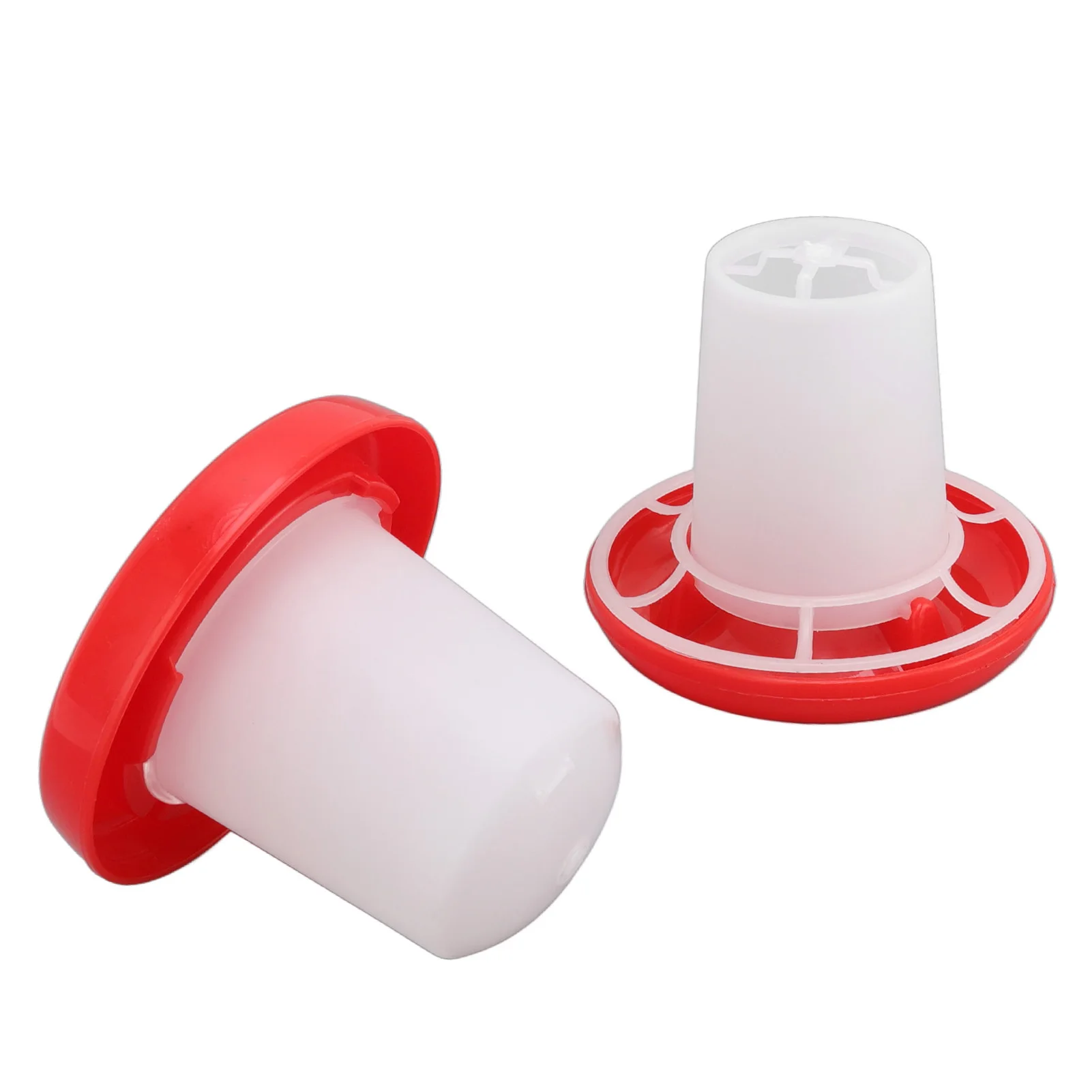 Chick Feeder Rotary Sleeve Design Resilient Chick Feeder and Waterer Kit Plastic Automatic Feeding and Watering for Poultry