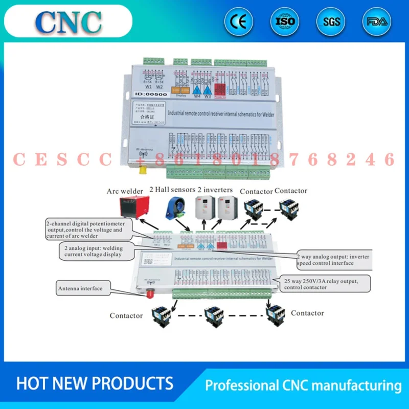 Mine Laser Cutting And Welding Operating Machine Roller Frame Winch Handle Mechanical Industry Wireless Remote Control