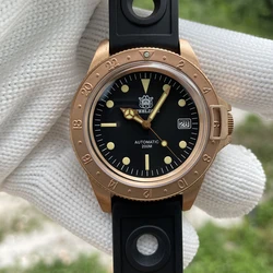 STEELDIVE Official SD1966S Bronze Mechanical Men's Wristwatch NH35 Movement Swiss Luminous 20Bar Waterproof Luxury Diving Watch