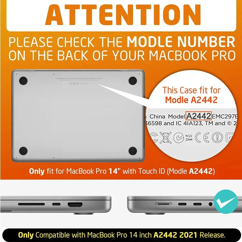 SUPCASE For MacBook Pro 14 Case (2024-2021), protector de carcasa dura resistente a los golpes, M4 / M3 / M2 / M1 Pro/Max  UB