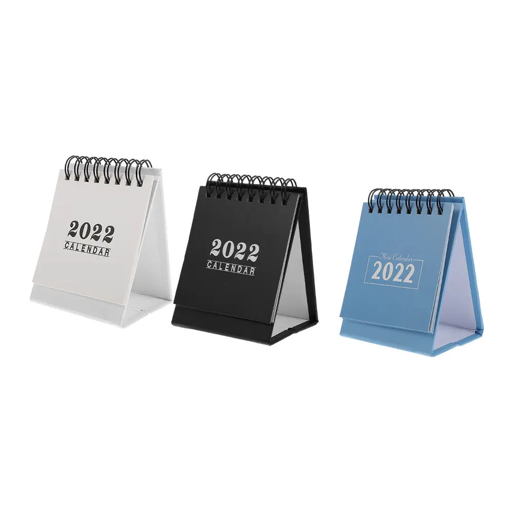 

3Pcs 2022 Creative Calendar Practical Note-Taking Coil Desk Organizer for Home Office School Christmas New Year Gift
