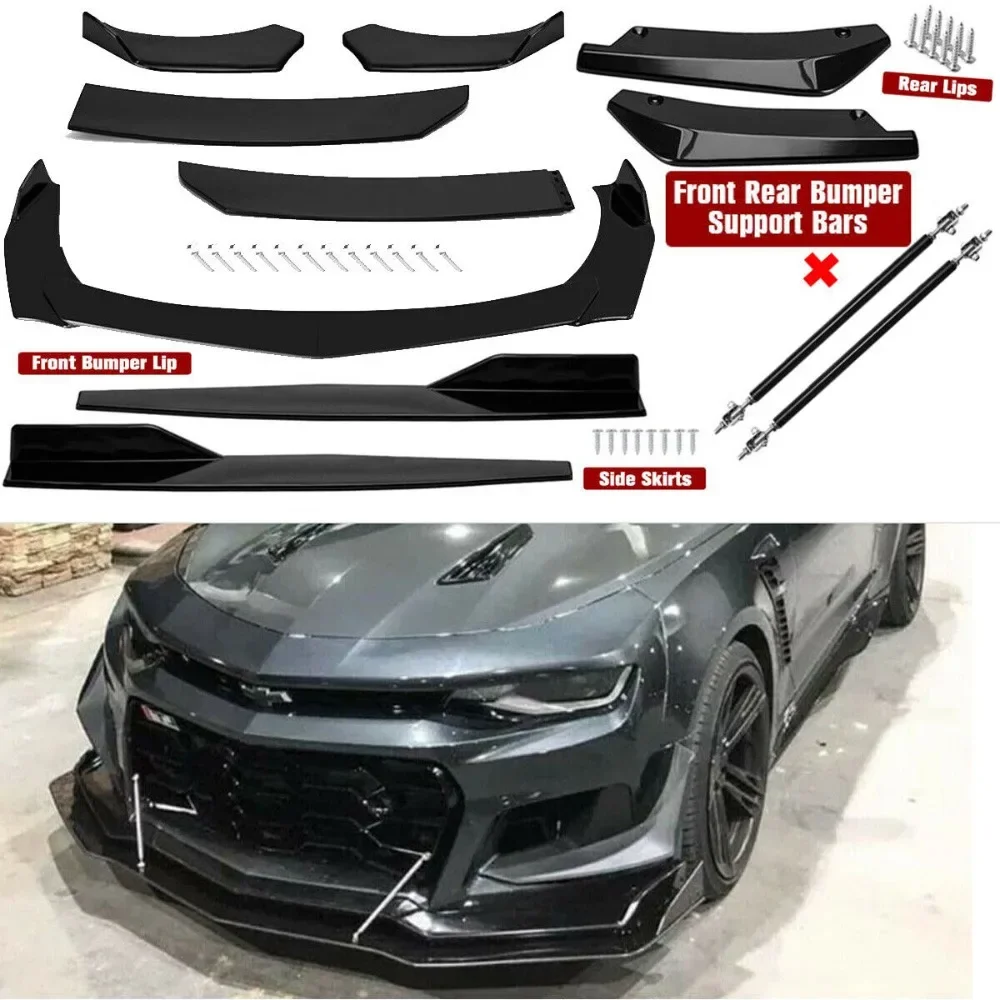 

For Chevrolet Camaro/ Front Rear Bumper Lip Spoiler Splitter Body Kit Side Skirt United States