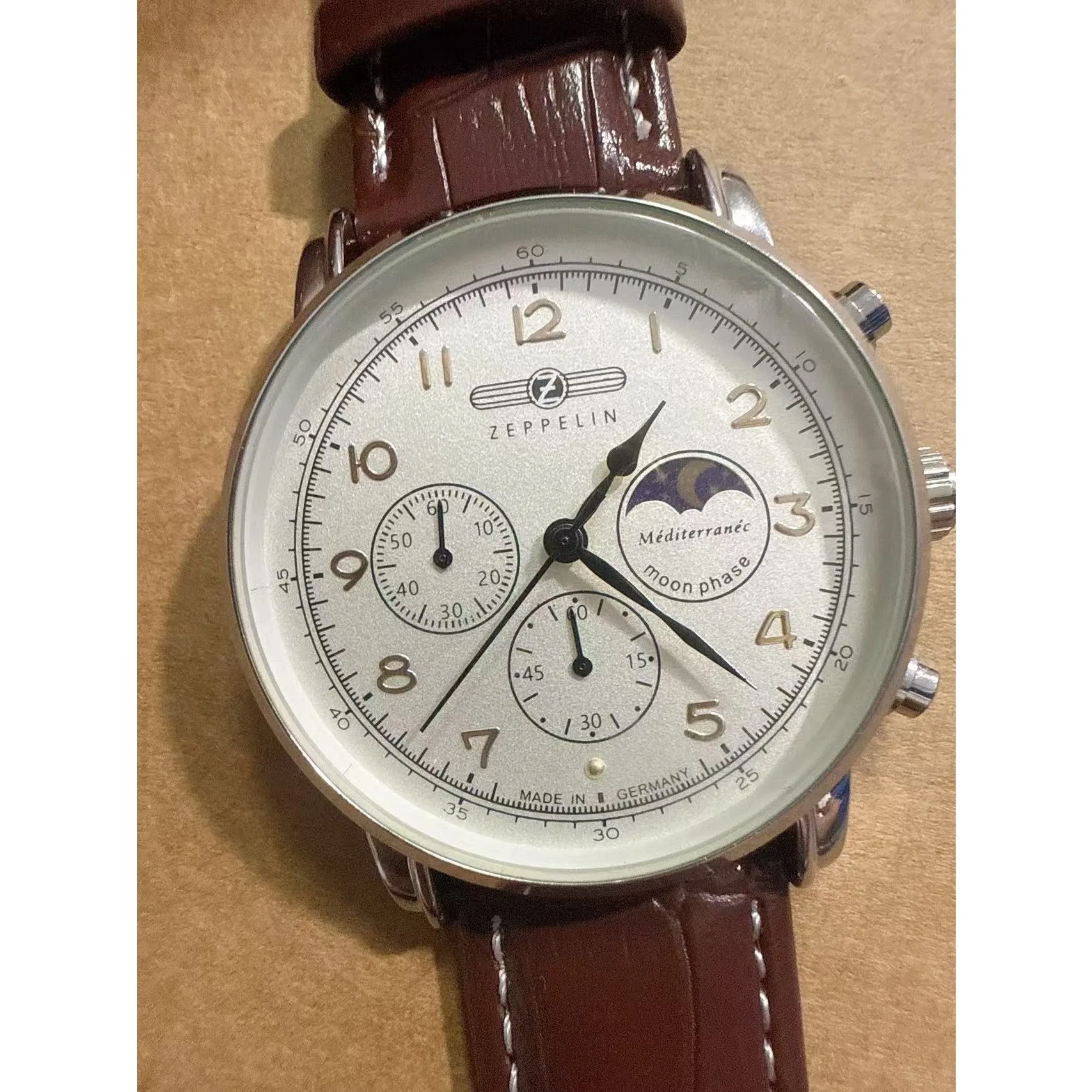 Zeppelin men's watch classic vintage moon phase couple watch fashion business casual quartz wristwatch gift watch
