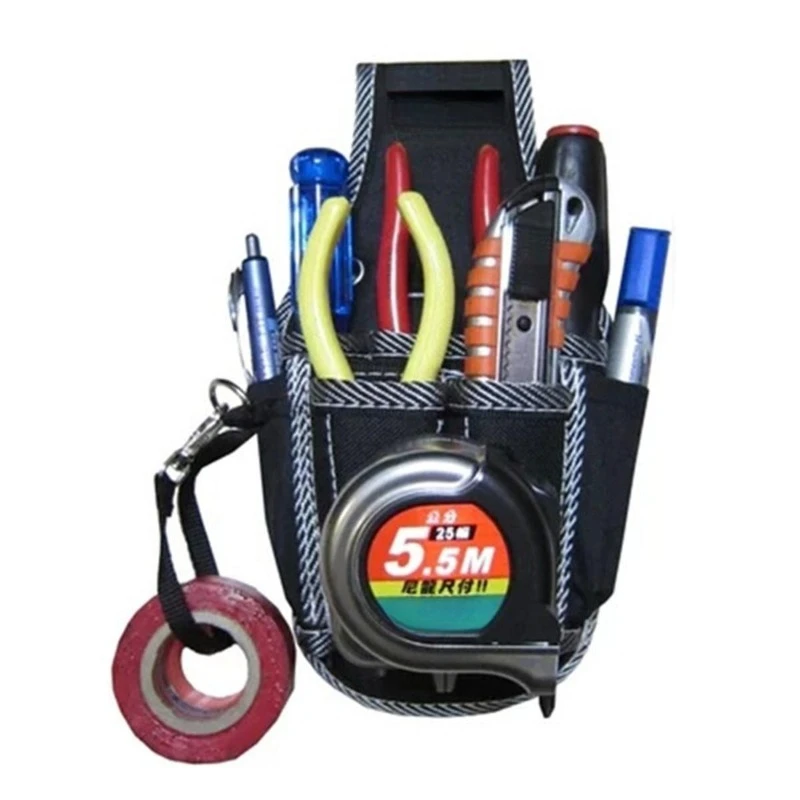 Men's Bag Electrician Pocket Screwdriver Tool Waist Pouch Holder Bag Pack Utility Waist Bag