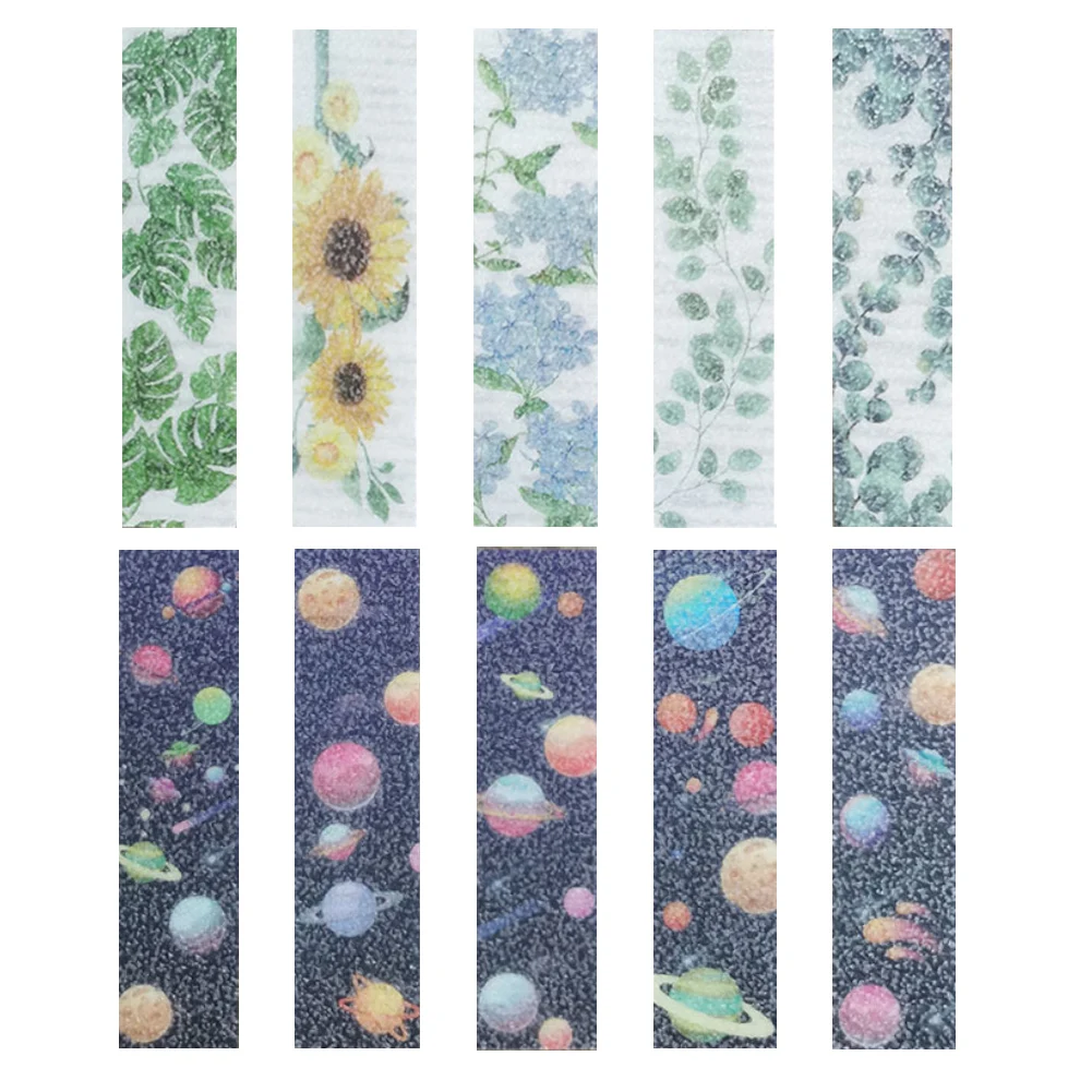 10 ярких светоотражающих полос для облегчения беспокойства, игрушка для детей и взрослых, сенсорная наклейка, Закладка, спокойная наклейка, антистрессовые полоски, тактильные