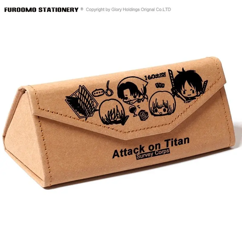 Attack the giant surrounding anime two dimensional glasses box pencil-box Liwill soldier Captain Alan Mikasa