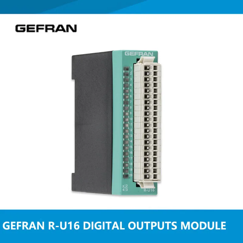 Original GEFRAN R-U16 F026083 MODULE 16 OPTICALLY ISOLATED DIGITAL OUTPUTS