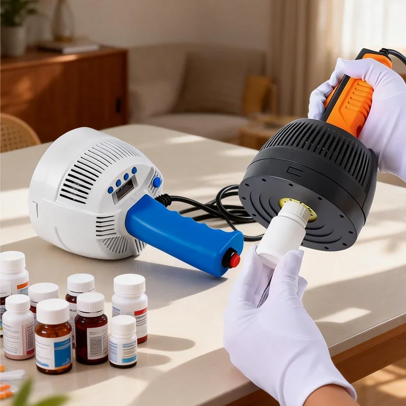 220V Handheld Electromagnetic Induction Sealer Aluminum Foil Bottle Cap Sealing Machine for Medical Packaging Leak Proof