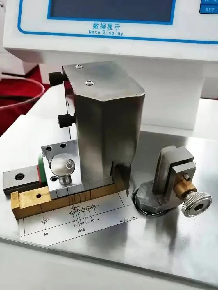 Bending stiffness 90 degree microcomputer measurement and control cardboard crease testing machine bending detection