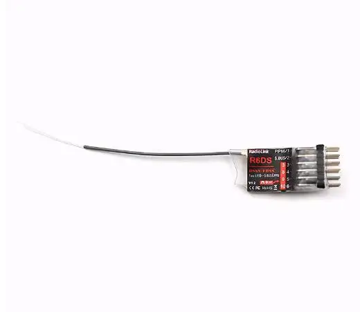 Original RadioLink R6DS 2.4G 6CH DSSS & FHSS RC Receiver for RadioLink AT9 AT9S AT10 Transmitter Support SBUS PPM PWM