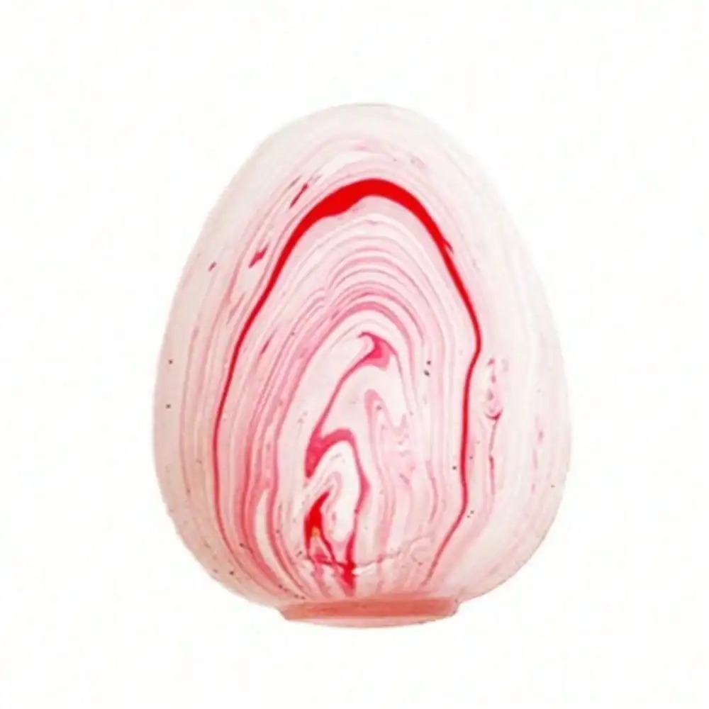 Marbled Egg Squishy Easter Flowing Pattern Slow Rising Sensory Fidget Toy Anti-Anxiety Desktop Office Ornament Stress Relief Squeeze Ball For Adults