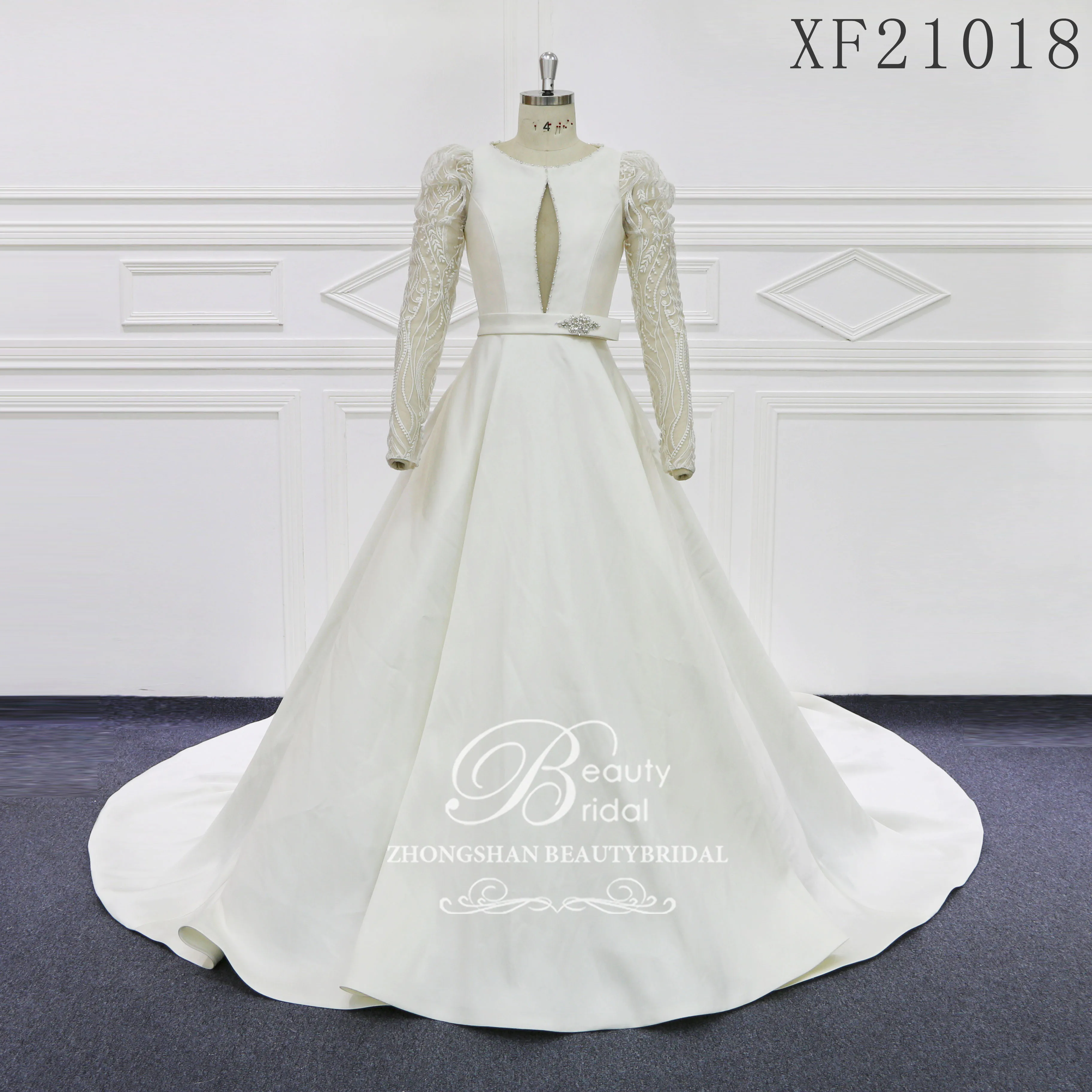 2023WeddingDress LACE Custom Made sąd pociąg squarecolor klasyczny Womandress Bridal arabski romantyczny XF20003 Beautyfull